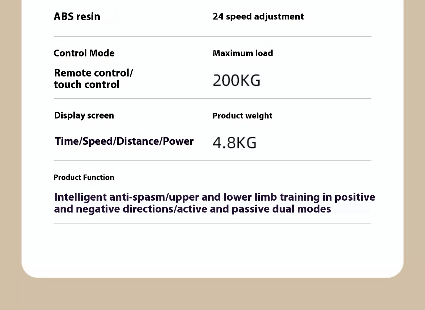 Electric Rehabilitation Trainer Bicycle Stroke Hemiplegia Rehabilitation Machine Adjustable Resistance Upper and Lower Limb Hand and Leg Fitness Equipment