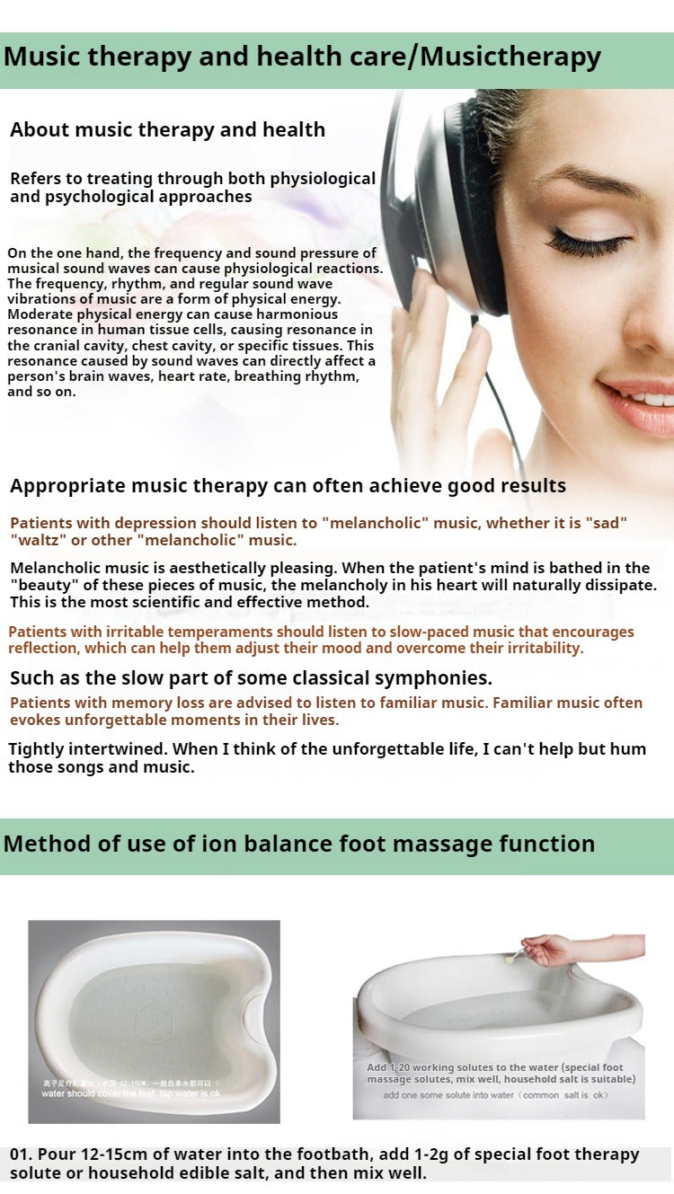 Detox Machine Ionic Foot Spa Bath Heavy Metal Foot Spa Detox Detox Foot Spa Machine with Mp3 Player Promote Good Health Vitality