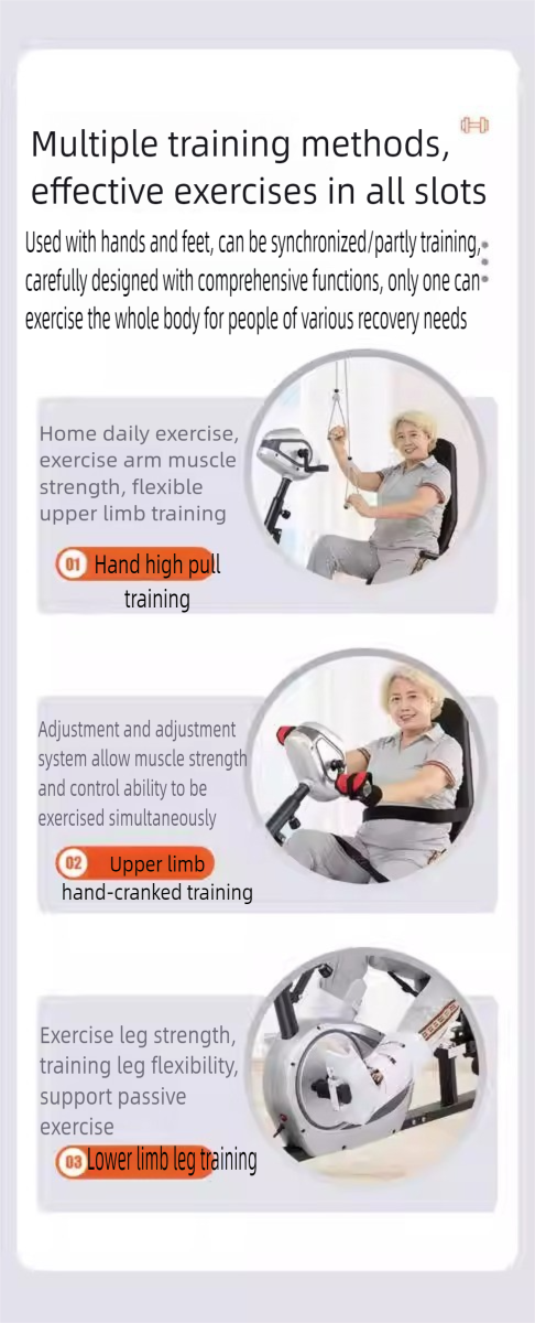 JTH fully automatic home fitness bike for limb weakness exercise, foot pedal for car owners, passive dual-mode upper and lower limb exercise