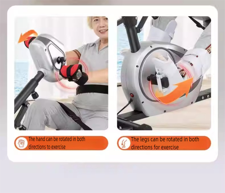JTH fully automatic home fitness bike for limb weakness exercise, foot pedal for car owners, passive dual-mode upper and lower limb exercise