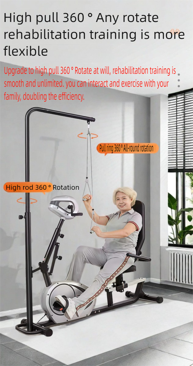 JTH fully automatic home fitness bike for limb weakness exercise, foot pedal for car owners, passive dual-mode upper and lower limb exercise