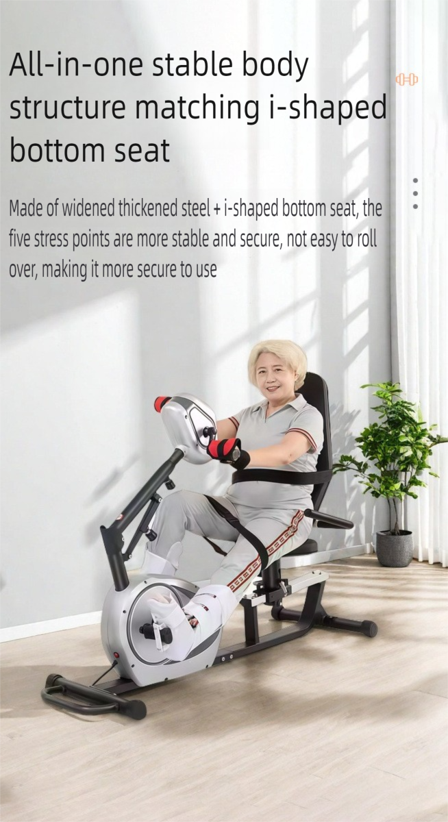 JTH fully automatic home fitness bike for limb weakness exercise, foot pedal for car owners, passive dual-mode upper and lower limb exercise