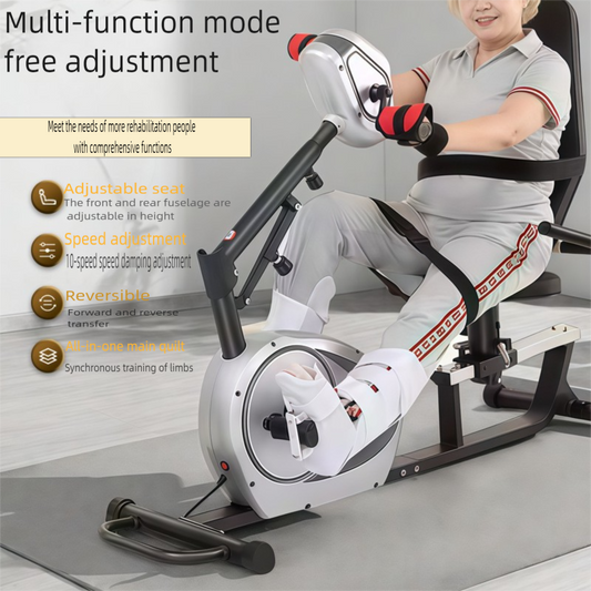 2025 JTH fully automatic home fitness bike for limb weakness exercise, foot pedal for car owners, passive dual-mode upper and lower limb exercise