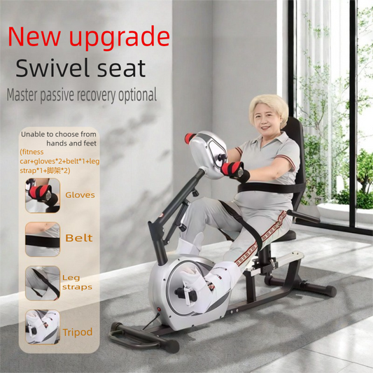 JTH fully automatic home fitness bike for limb weakness exercise, foot pedal for car owners, passive dual-mode upper and lower limb exercise
