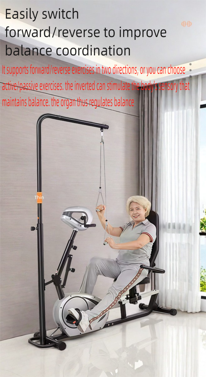 JTH fully automatic home fitness bike for limb weakness exercise, foot pedal for car owners, passive dual-mode upper and lower limb exercise