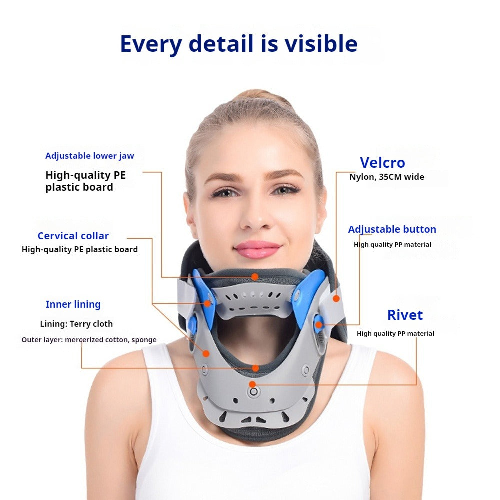Cervical Spine Support Traction Device for Home Use, Neck Fixation Correction Therapy, Neck Protection and Neck Cover