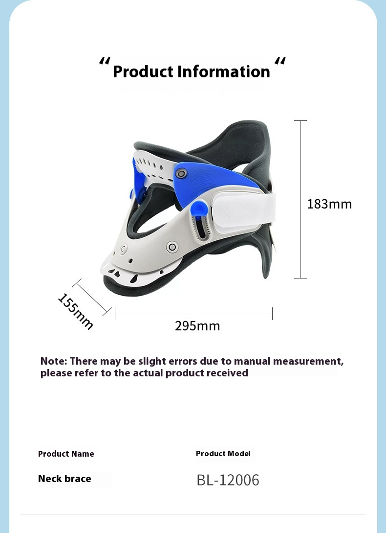 Cervical Spine Support Traction Device for Home Use, Neck Fixation Correction Therapy, Neck Protection and Neck Cover