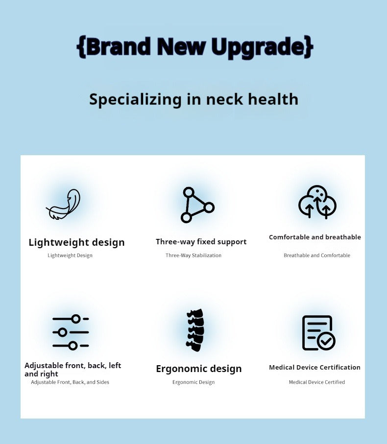 Cervical Spine Support Traction Device for Home Use, Neck Fixation Correction Therapy, Neck Protection and Neck Cover