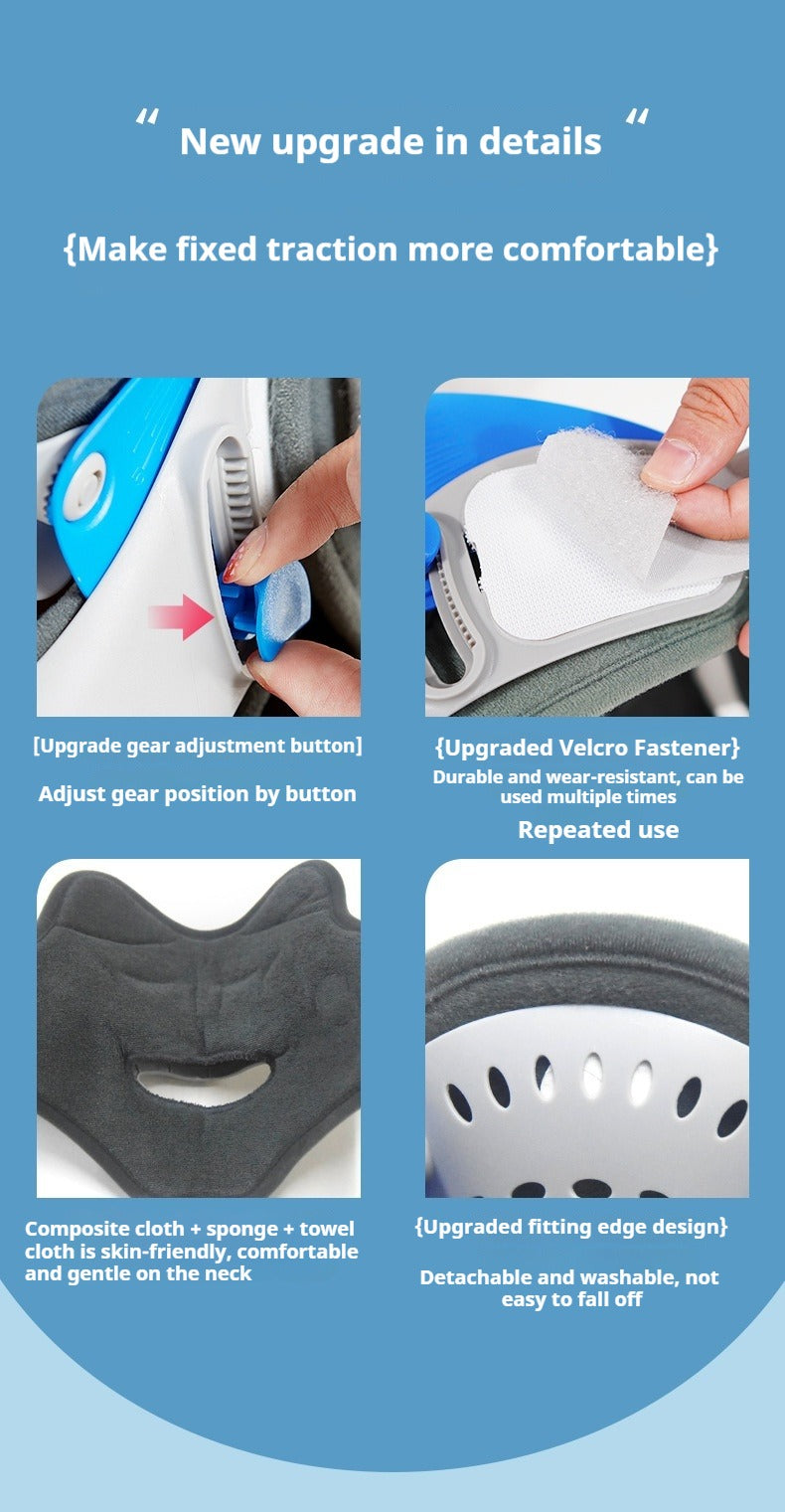 Cervical Spine Support Traction Device for Home Use, Neck Fixation Correction Therapy, Neck Protection and Neck Cover