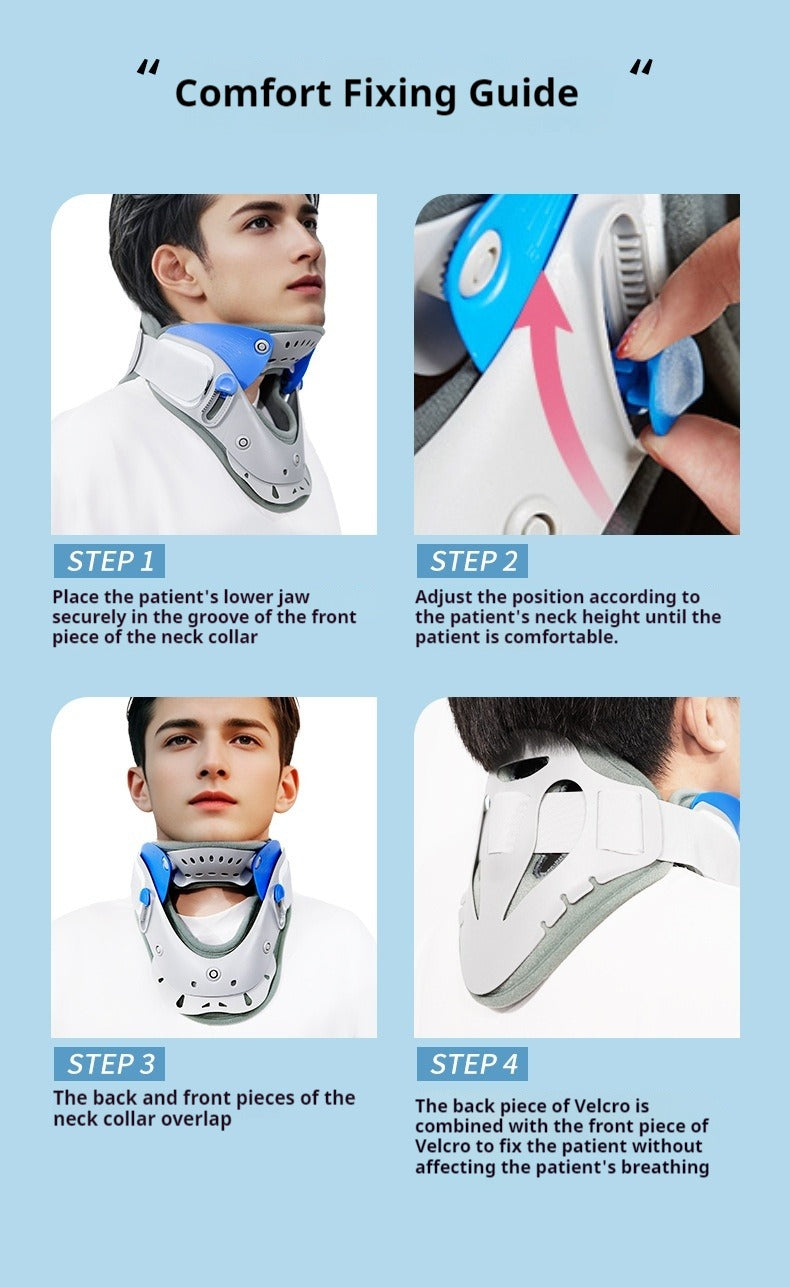 Cervical Spine Support Traction Device for Home Use, Neck Fixation Correction Therapy, Neck Protection and Neck Cover