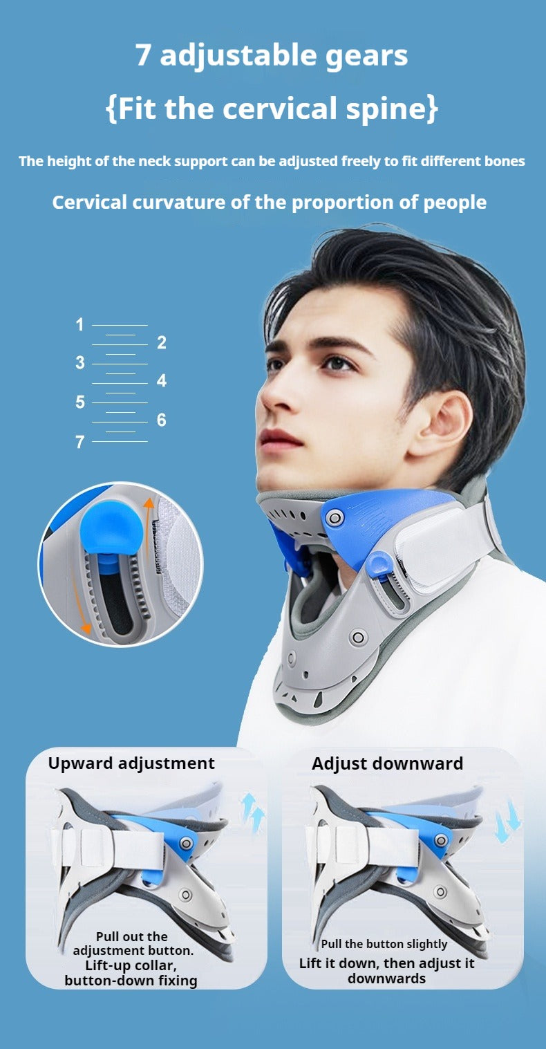 Cervical Spine Support Traction Device for Home Use, Neck Fixation Correction Therapy, Neck Protection and Neck Cover