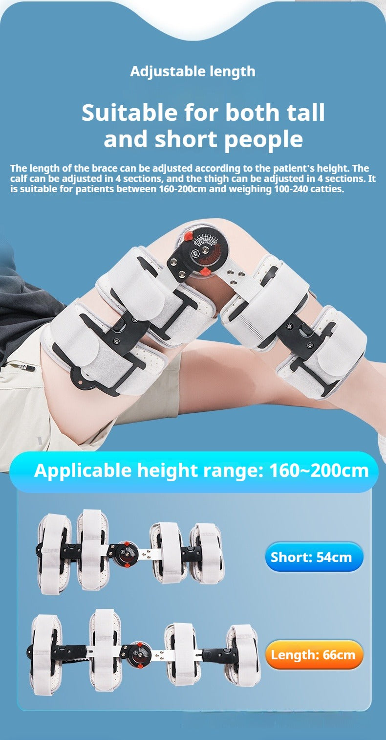 Adjustable Angle Fixed Knee Brace for Sports Rehabilitation