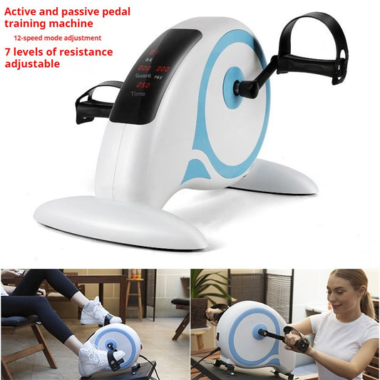 Electric Rehabilitation Machine for Elderly People, Foot Pedals for Upper and Lower Limbs, Leg Trainers for Drivers, Home Rehabilitation and Fitness Equipment