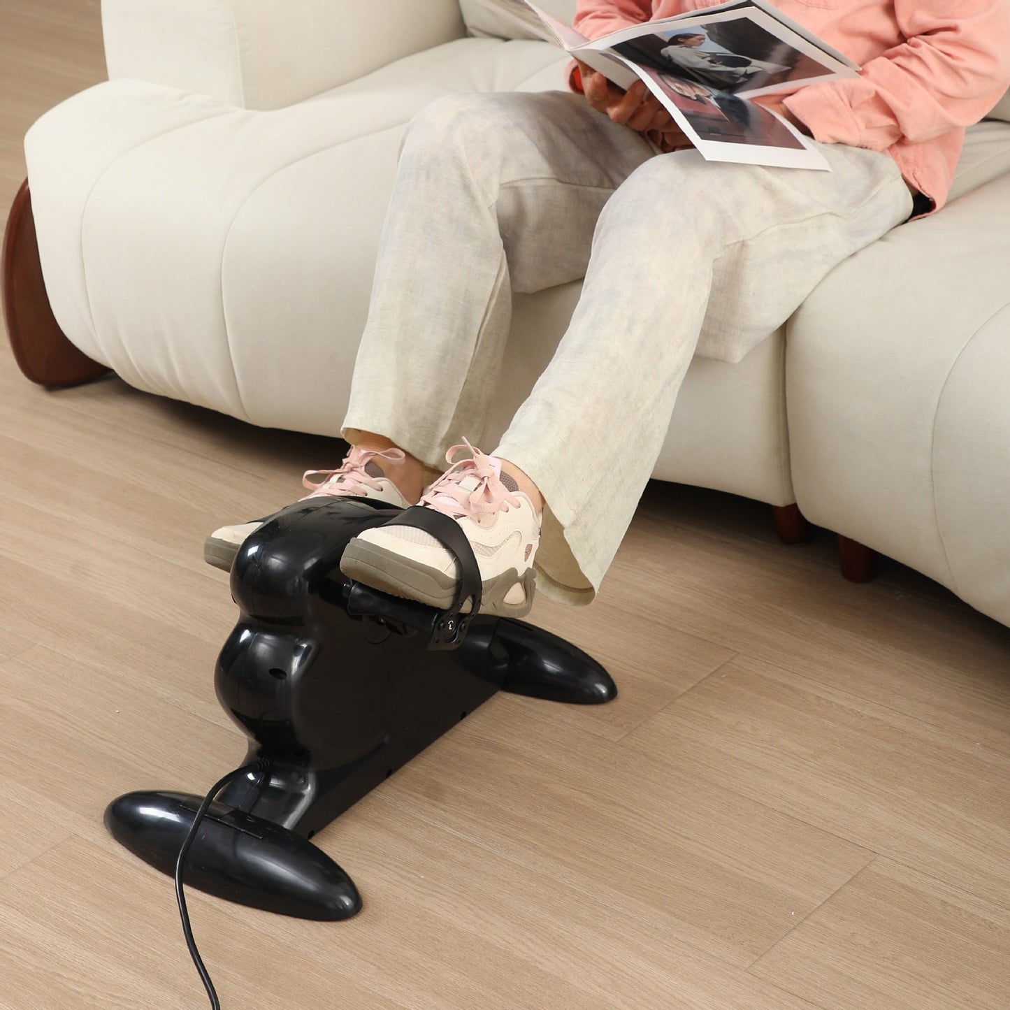 Home Rehabilitation Equipment for The Elderly, Electric with Resistance Pedals, Passive Dual-mode Fitness Exercise for Car Owners, Upper and Lower Limb Exercise Equipment