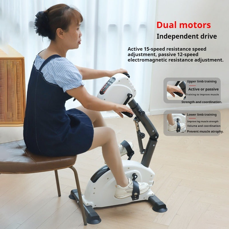 Electric Rehabilitation Machine for Upper and Lower Limbs, Electric Foot Pedals, Driver's Leg Exercise, Rehabilitation Machine for Home Exercise