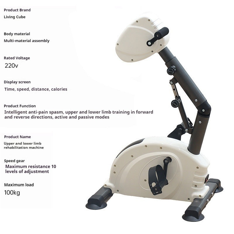 Electric Rehabilitation Machine for Upper and Lower Limbs, Electric Foot Pedals, Driver's Leg Exercise, Rehabilitation Machine for Home Exercise
